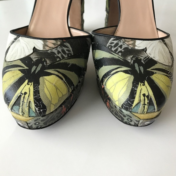 Valentino butterfly platform rock stud Heels shoes - Picture 4 of 8